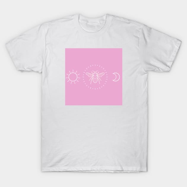 Pink queen bee T-Shirt by Jasmwills